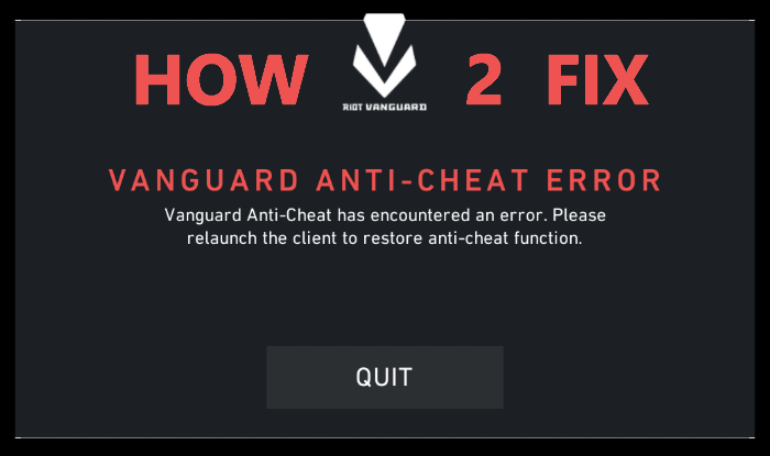 Valorant anti-cheat error解决方法