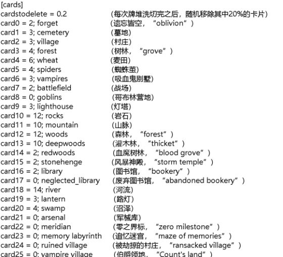 循环英雄卡组卡牌数量表详解