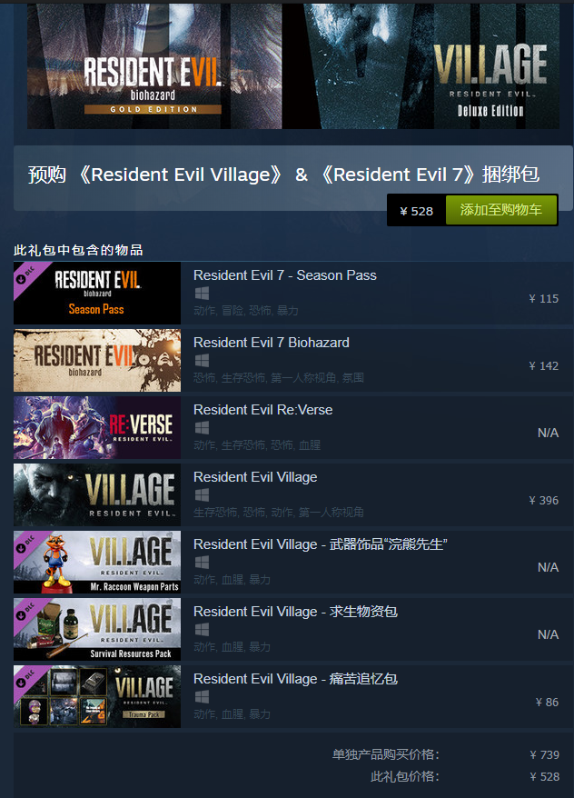 生化危机Re:Verse多少钱 steam价格介绍