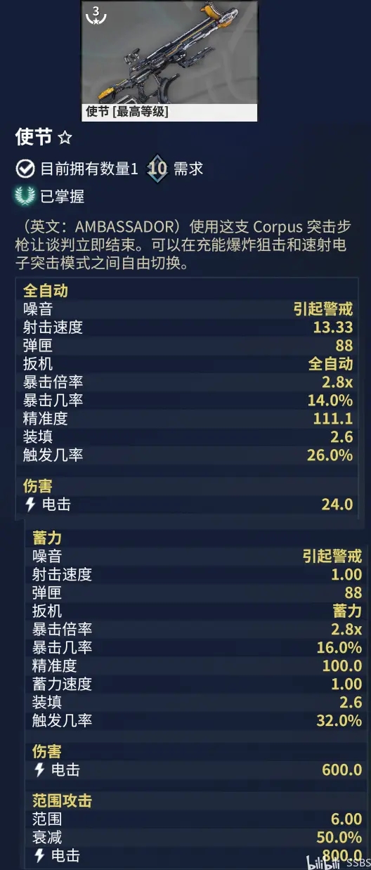 warframe步枪使节配卡推荐 使节怎么配卡