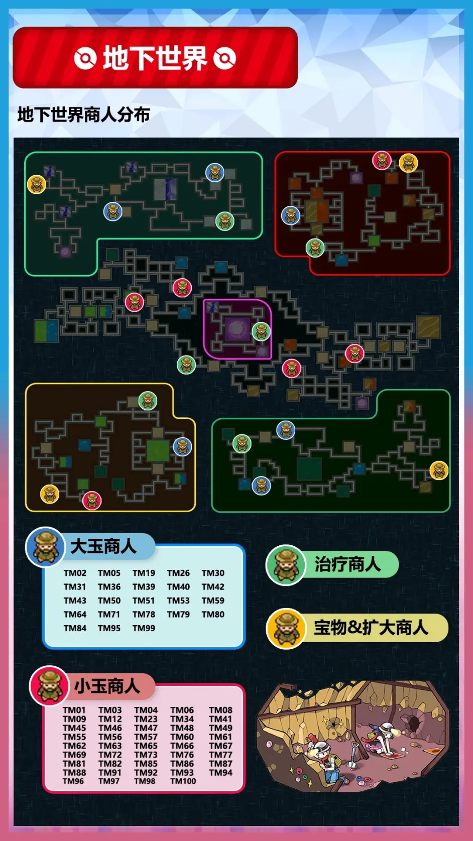 宝可梦晶灿钻石明亮珍珠地下世界商人分布位置汇总