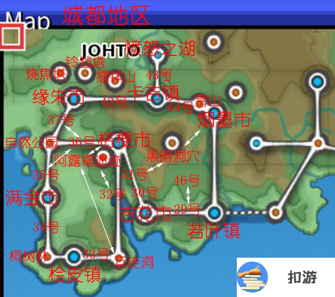 宝可梦无限融合5.3城都地图资料 城都城市分布地点