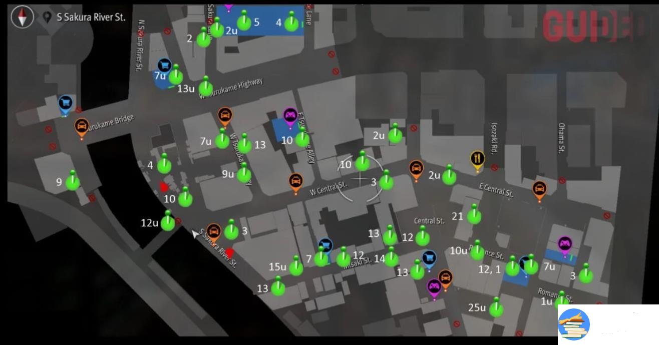 如龙7外传无名之龙横滨全收集地图分享