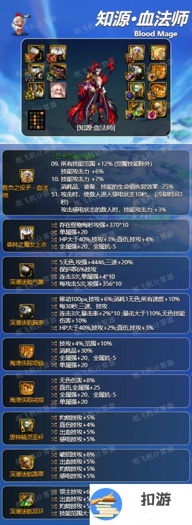 dnf神界版本猩红法师毕业装备搭配攻略